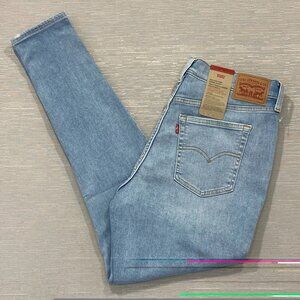Levi's 720 Jeans Womens 32 x 30 High Rise Super Skinny Light Wash Stretch Denim